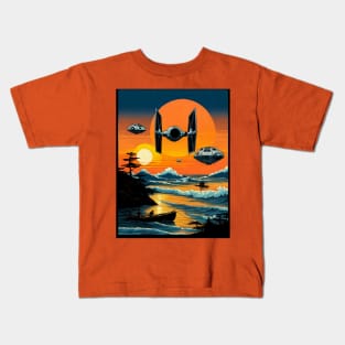 Starr Warz Parody Kids T-Shirt